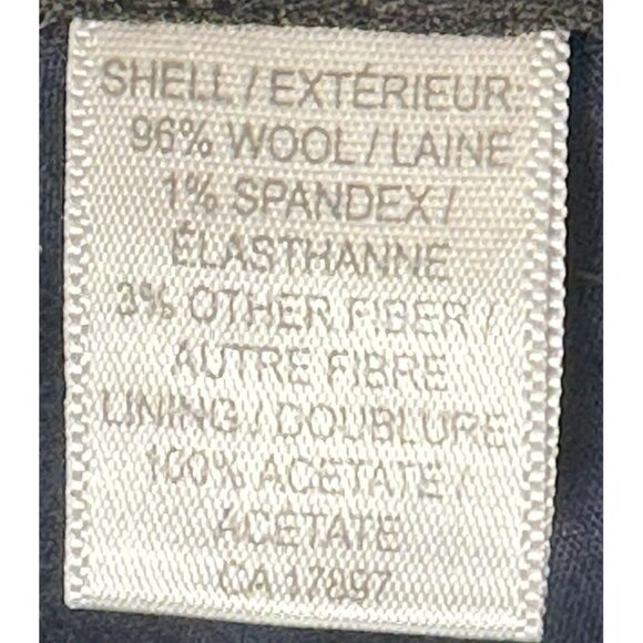 Banana Republic Mens Wool Dress Pants Classic Fit Charcoal Striped 34x33 - Picture 8 of 12